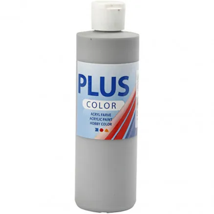 Plus Color Harrastemaali, rain grey, 250 ml/1 fl.