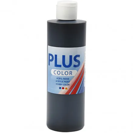 Plus Color harrastusmaali, musta, 250 ml/1 pullo