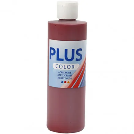 Plus Color Harrastusmaali, tummanpunainen, 250 ml/1 pullo.