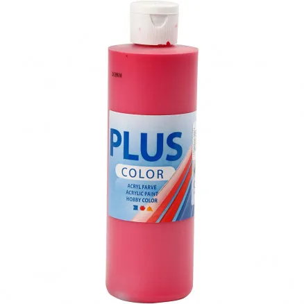 Plus Color Harrastusmaali, Puna, 250 ml/1 pullo